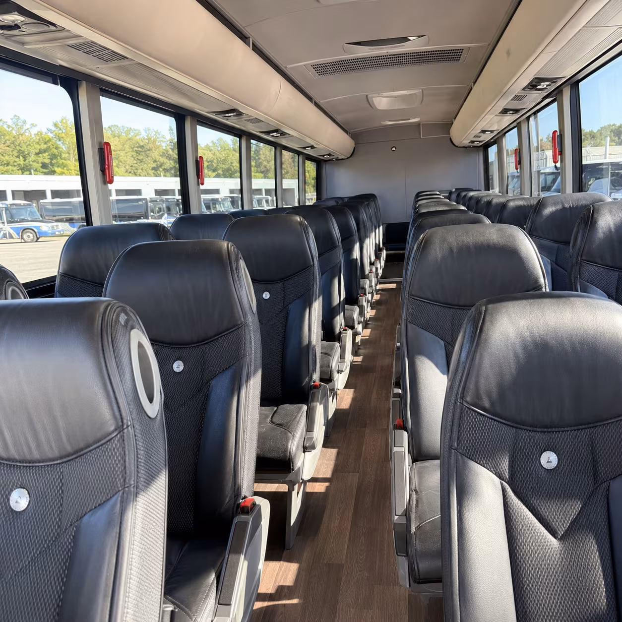 carrollton charter bus rental interior