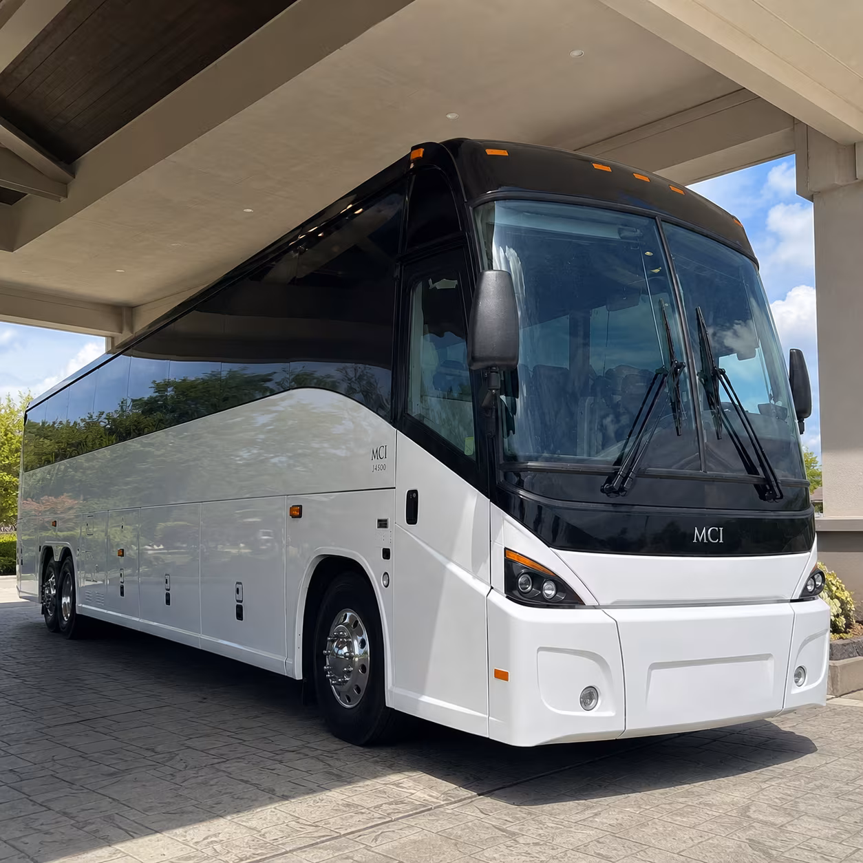 denton bus rental service area