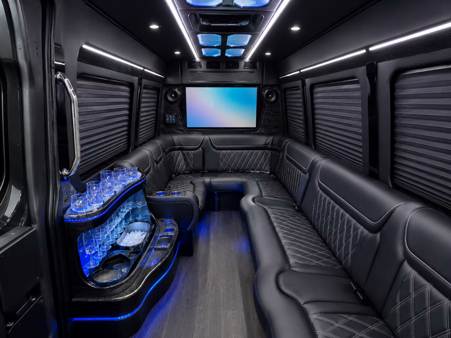 denton private event transportation onboard seating