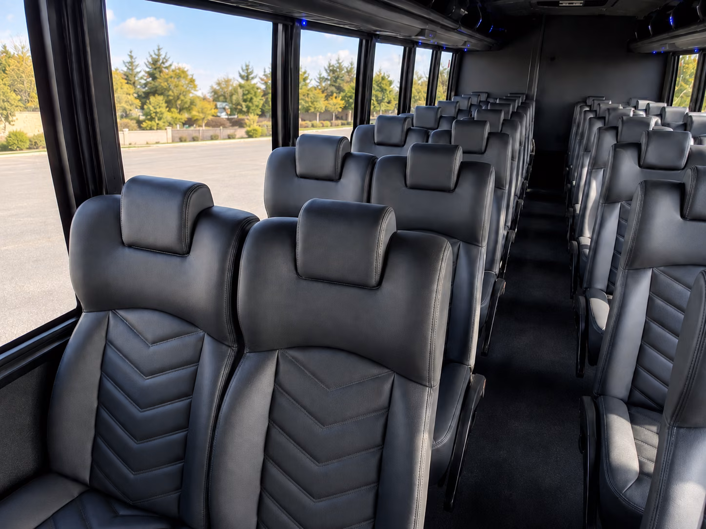 denton school event transportation onboard seating