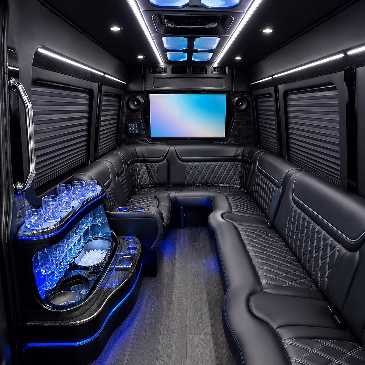 start your wedding day right with a bridal party bus in denton