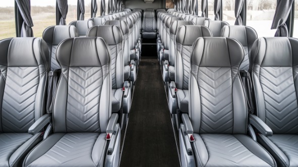 56 passenger charter bus interior