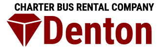 charter bus rental company denton logo