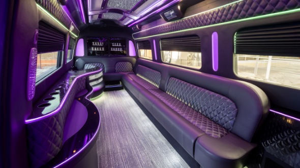 denton sprinter limo rental interior